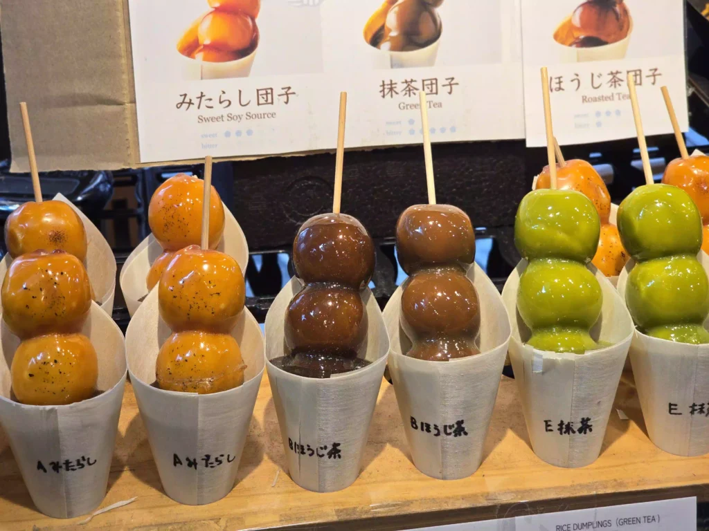 월하미인 당고 종류Types of Gekkabijin Mitarashi Dango