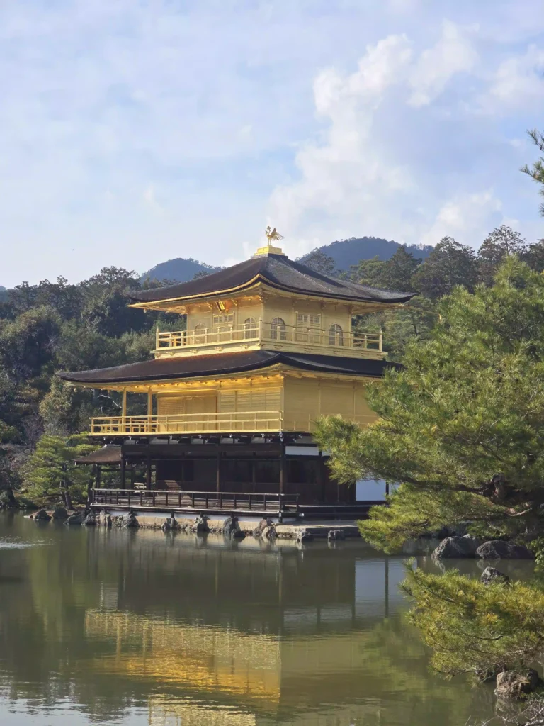 연못에 비치는 금각사 kinkakuji reflected in the pond