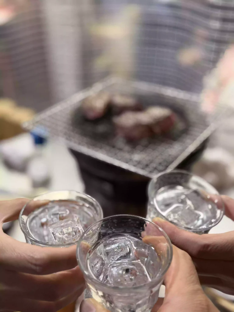 스미비야키 호루몬 카라카라테이 보리소주 
Sumibiyaki Horumon Karakara Tei Barley Shochu